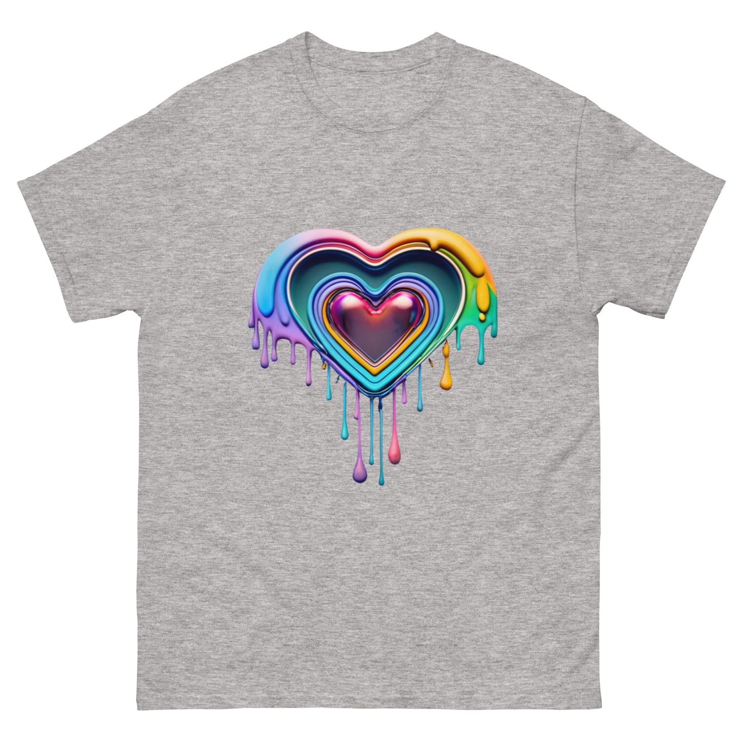 Trendy T-shirt with Dripping Heart