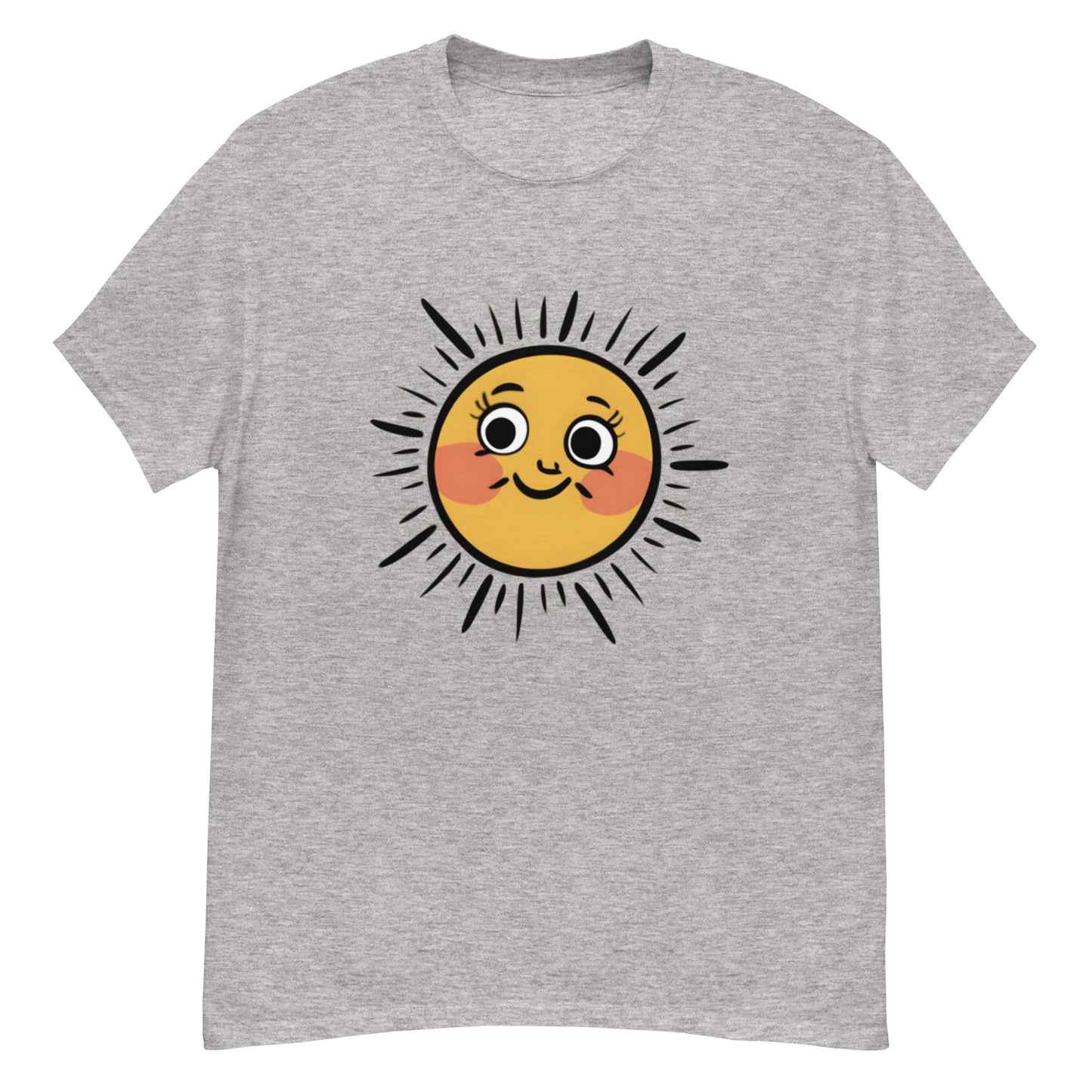 Lysande T-shirt med Tecknad Sol