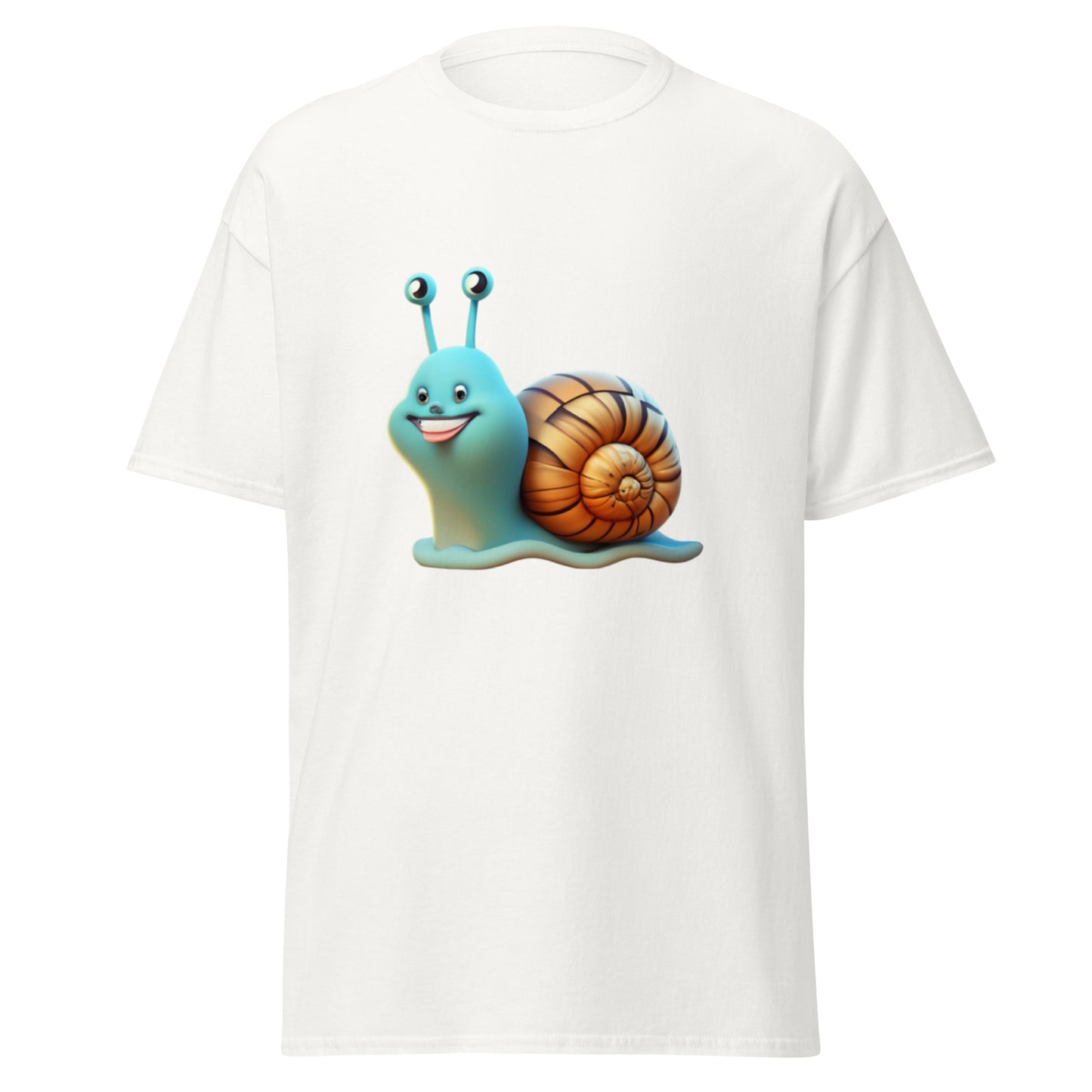 Cool Blue Snail T-shirt - A Humorous Touch to Your Style!