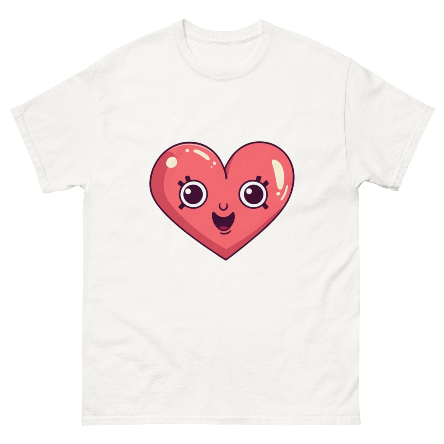 Elegant T-shirt with heart motif