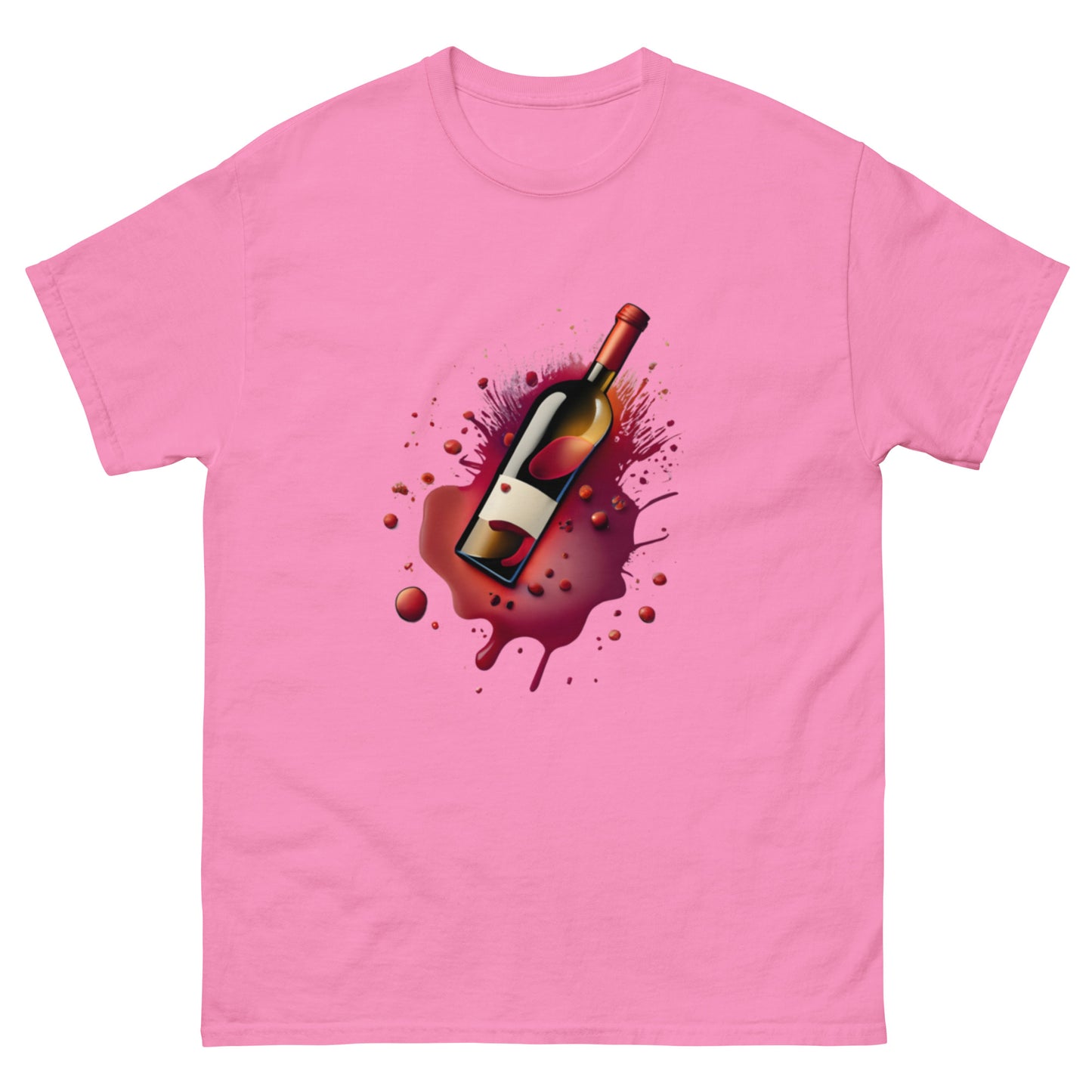 Stilren T-shirt med Vinflaskemotiv