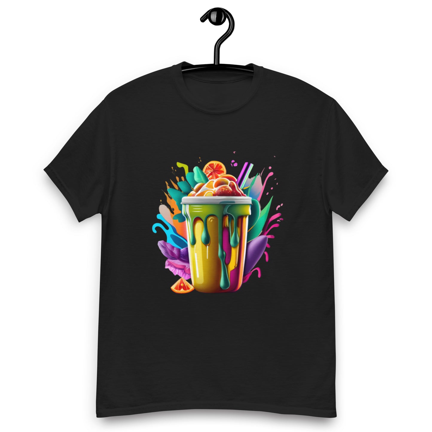 T-shirt med färgglatt smoothiemotiv