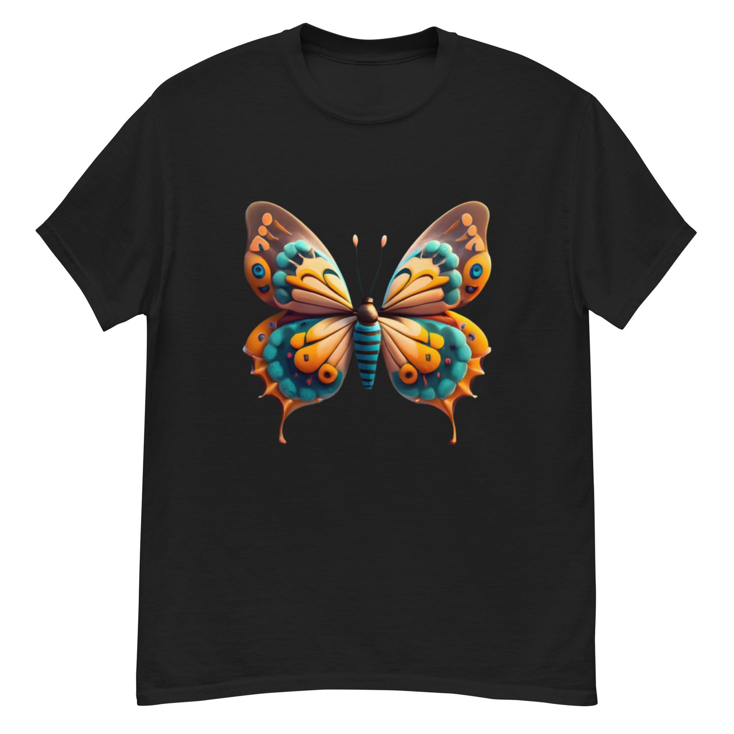 Unique T-shirt with butterfly motif