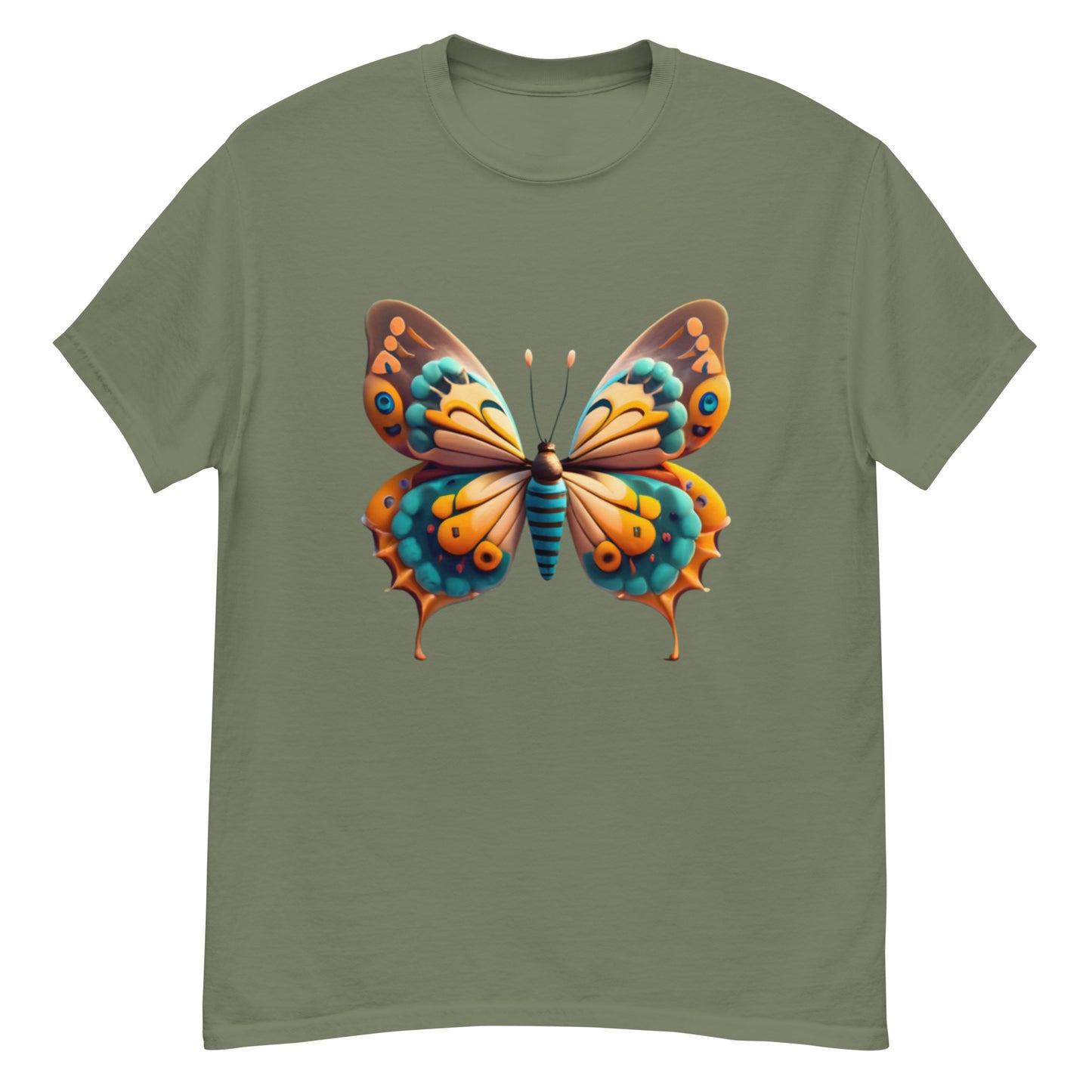 Unique T-shirt with butterfly motif