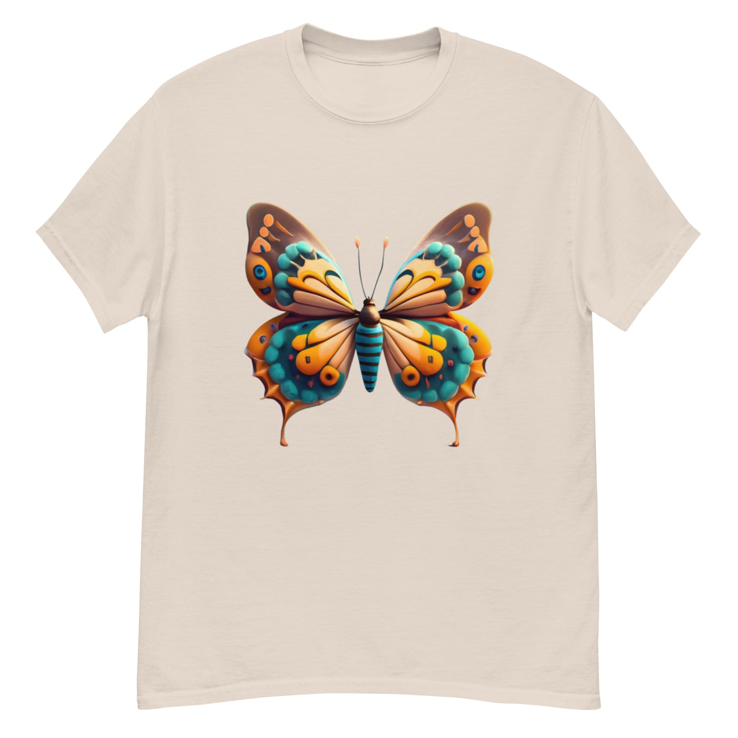 Unique T-shirt with butterfly motif