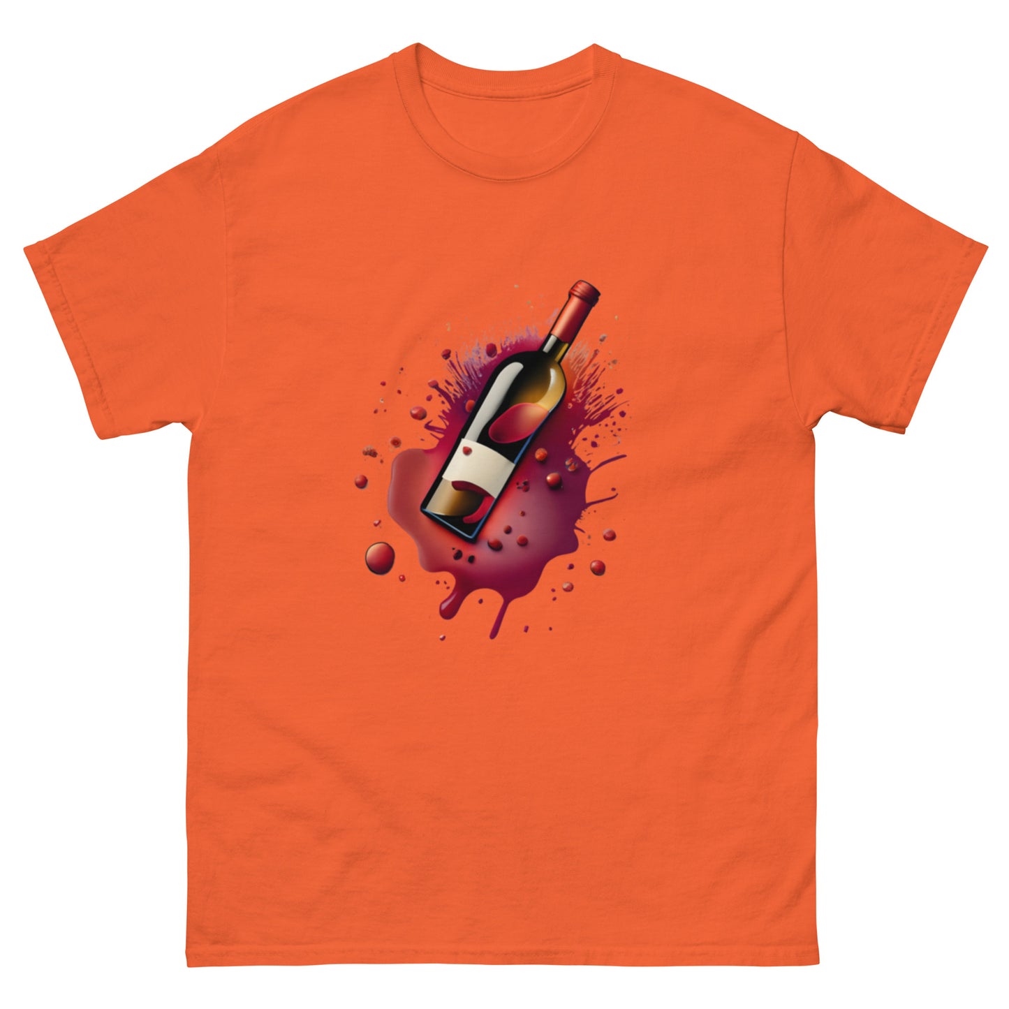 Stilren T-shirt med Vinflaskemotiv