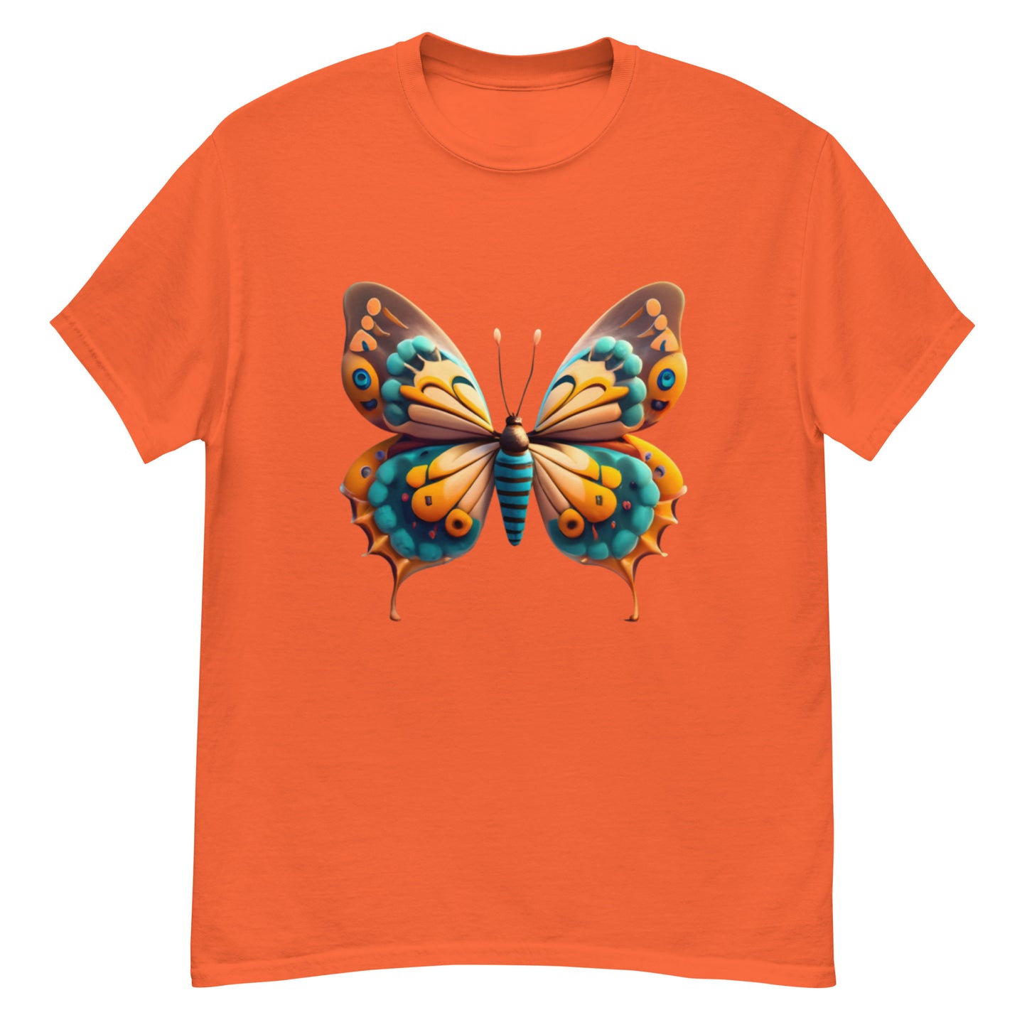 Unique T-shirt with butterfly motif