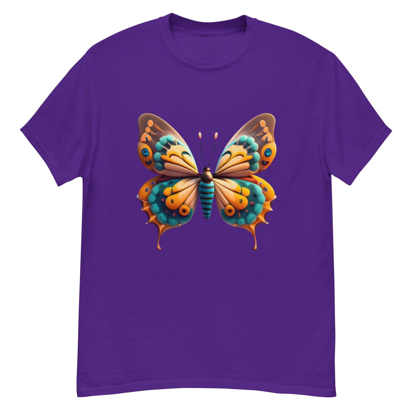 Unique T-shirt with butterfly motif