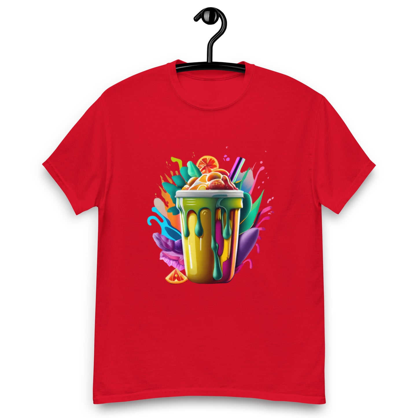 T-shirt med färgglatt smoothiemotiv