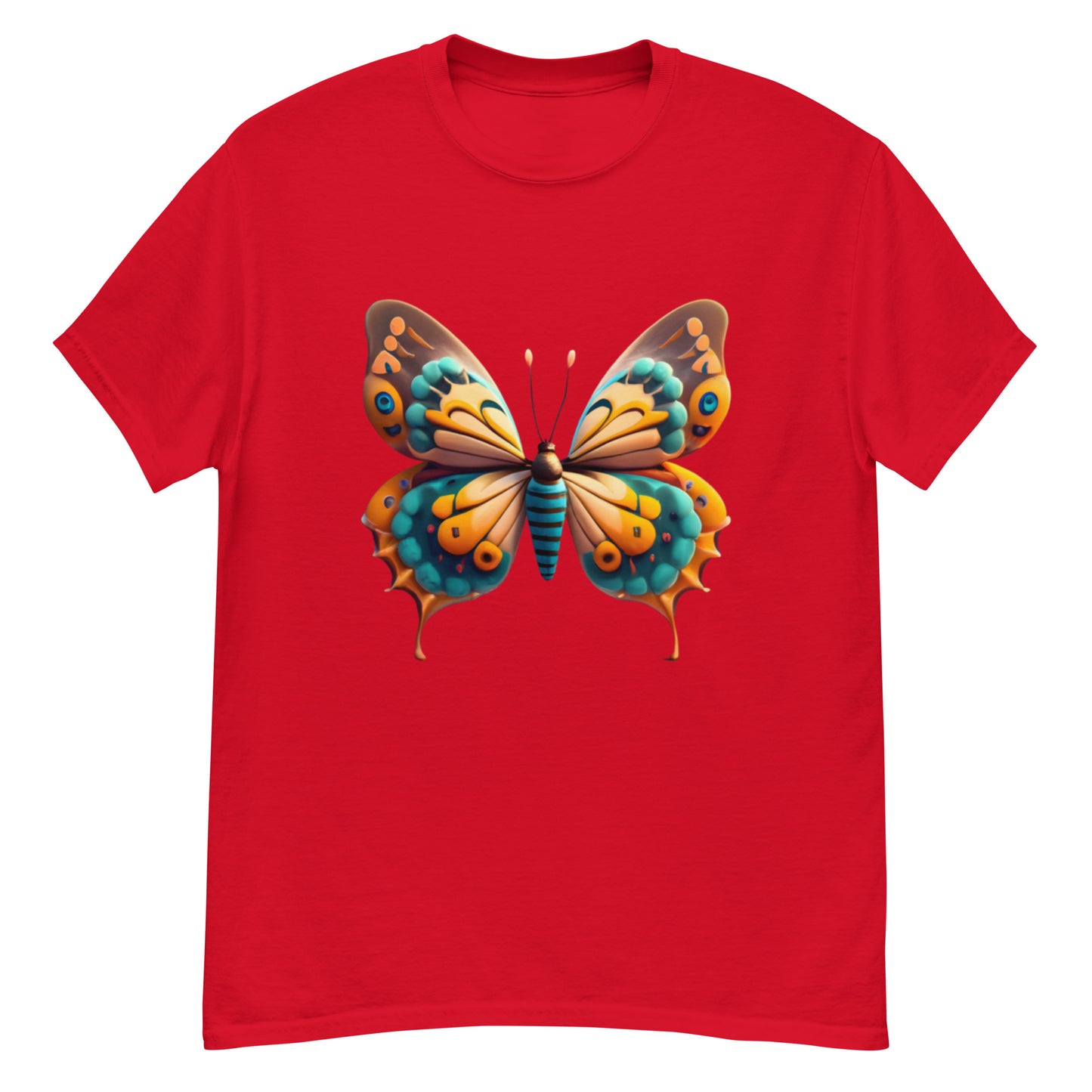 Unique T-shirt with butterfly motif