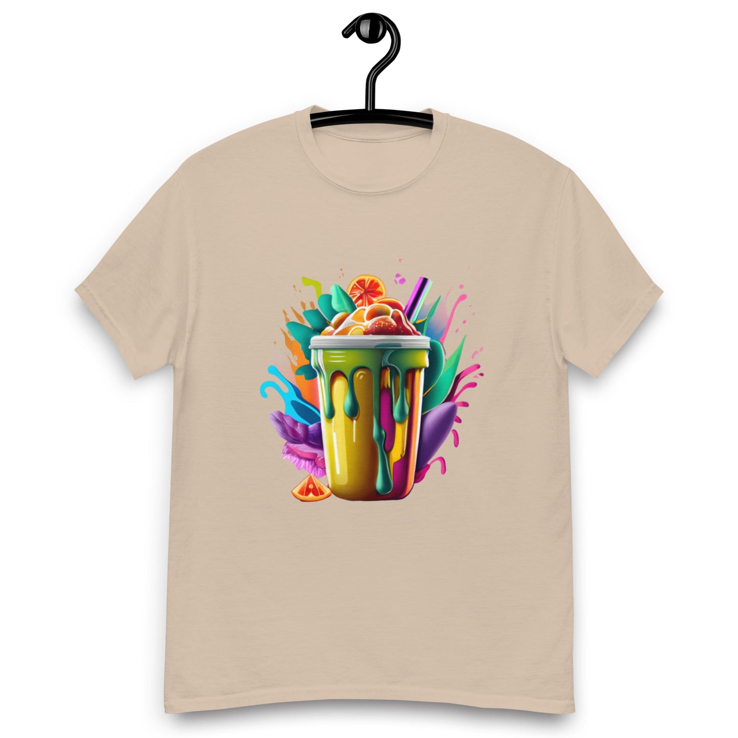 T-shirt med färgglatt smoothiemotiv