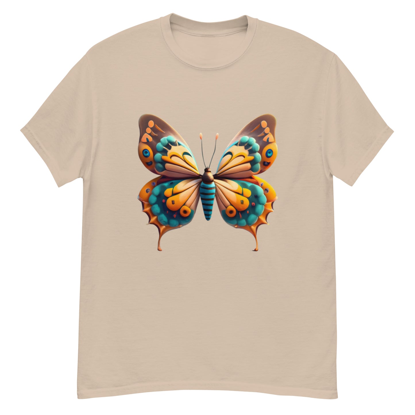 Unique T-shirt with butterfly motif