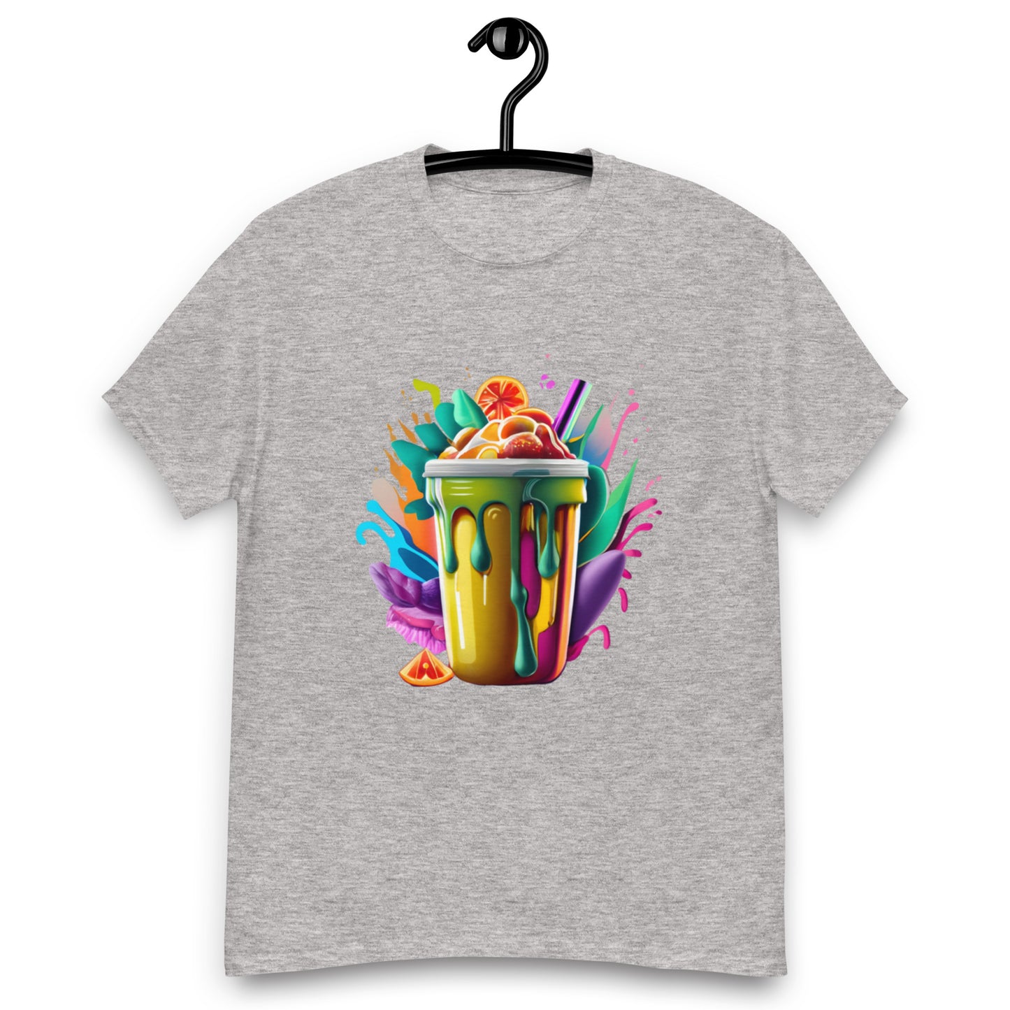 T-shirt med färgglatt smoothiemotiv