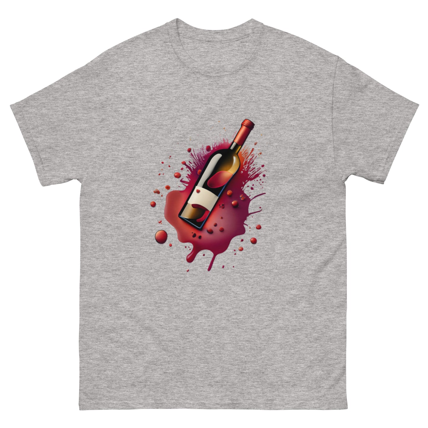 Stilren T-shirt med Vinflaskemotiv