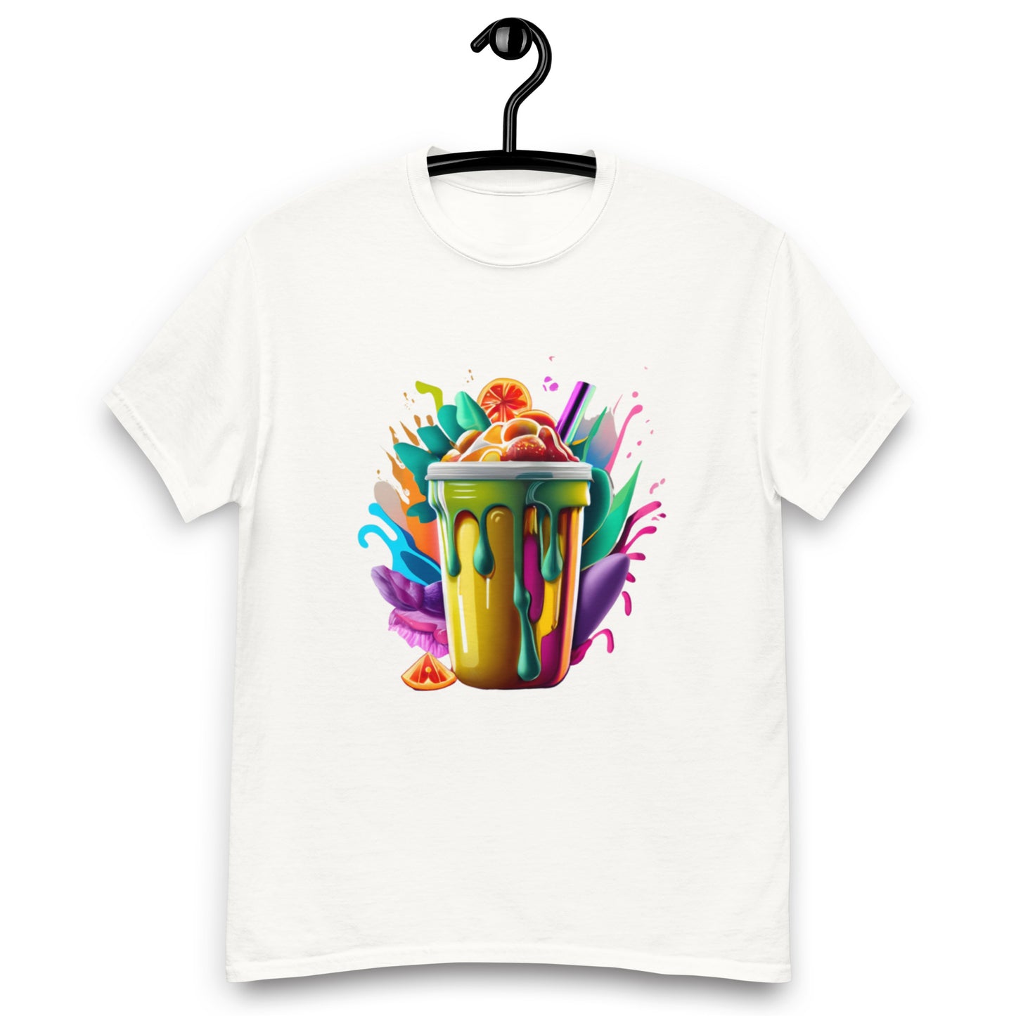 T-shirt med färgglatt smoothiemotiv