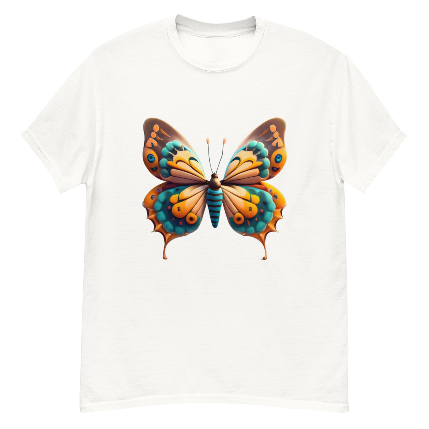 Unique T-shirt with butterfly motif